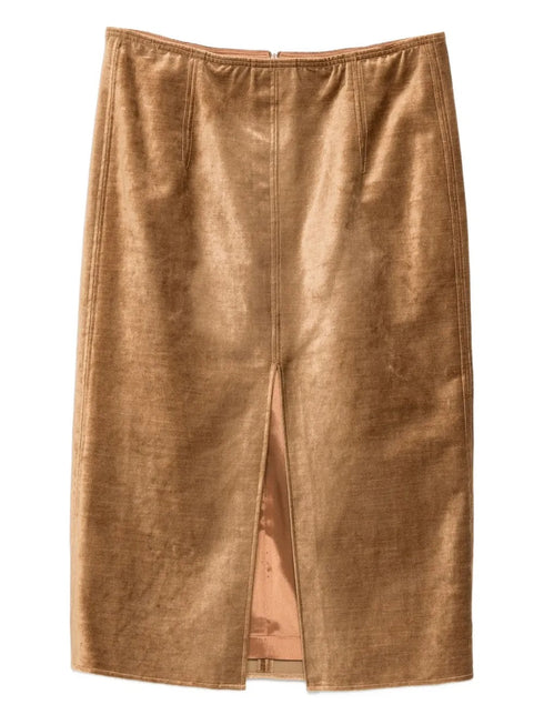 FORTE FORTE VELVET PENCIL SKIRT